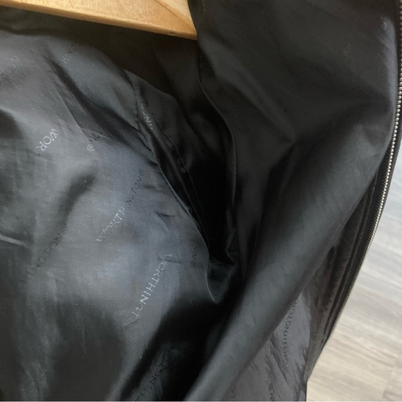 Worthingtons lambskin leather jacket long length full zip size large - Picture 6 of 9